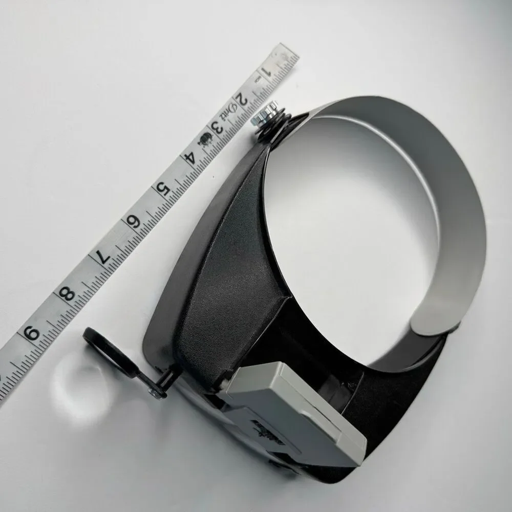 Headband Magnifier LED Light Hands-Free Visor Adjustable Headband Craft Repair T